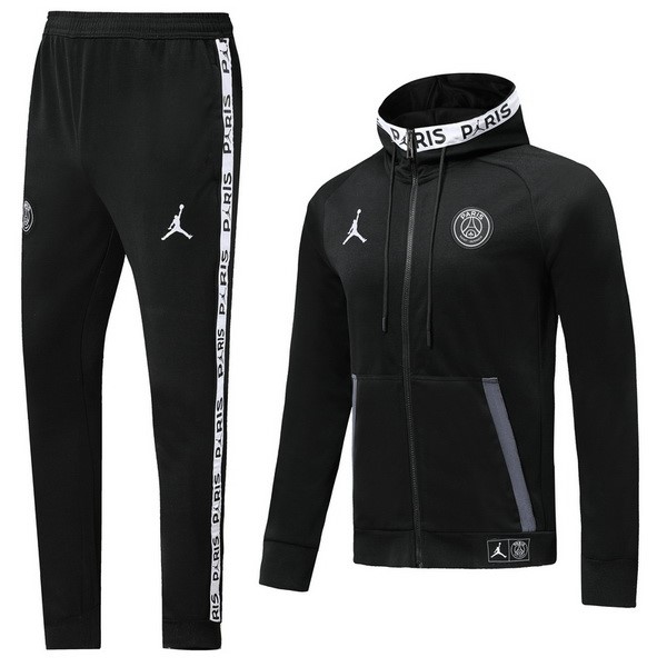 JORDAN Survetement Paris Saint Germain 2019-20 Noir Blanc Gris